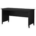 kathy ireland® Home by Bush Furniture Connecticut 60W Writing Desk, Black Suede Oak (KI40107-03)