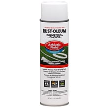 Rust-Oleum Industrial Choice Af1600 Athletic Field Striping Paint, White, 17 oz., 12/Pack (206043)