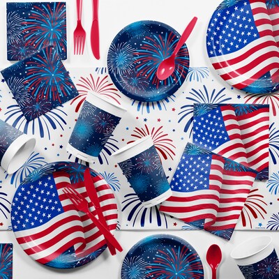 Creative Converting Patriotic Party Supplies Kit (DTC3875E2A)