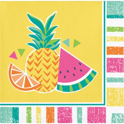 Creative Converting Summer Fruit Beverage Napkins, 48 Count (DTC335368BNAP)