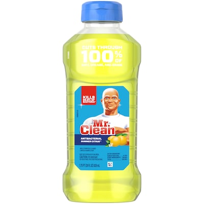 Mr. Clean Liquid Antibacterial Multipurpose Cleaner, Summer Citrus Scent, 28 oz. (77130)