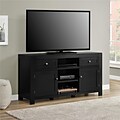 Ameriwood Home Hadley TV Stand, Black, For TVs up to 60 (1787096PCOM)