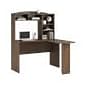 Altra Sutton 48" W L Computer Desk with Hutch, Saint Walnut (9883214COM)