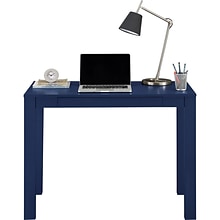 Ameriwood Home Parsons 39W Computer Desk with Drawer, Blue (9859496COM)
