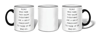 Retrospect Group PEOPLE WHO THINK Ceramic 11 Ounce Mug (MUG186)