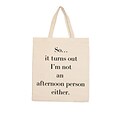 Retrospect Group Natural Canvas Afternoon person Tote Bag 16.5 x 14.57 x 4.33 (RETV126)