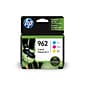 HP 962 Cyan/Magenta/Yellow Standard Yield Ink Cartridge, 3/Pack (3YP00AN#140), print up to 700 pages
