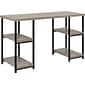 Ameriwood Home Elmwood 48"W Double Pedestal Desk, Distressed Gray Oak (9832096PCOM)