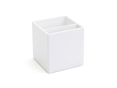 Poppin Plastic Pen Cup, White (100259)