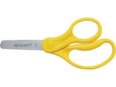Westcott Value Line 5 Stainless Steel Kids Scissors, Blunt Tip, Assorted Colors (13130)