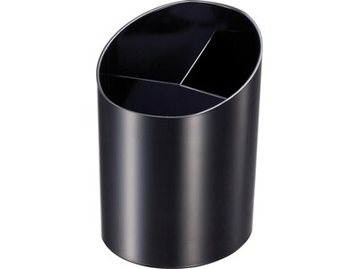 OfficeMate Plastic Pencil Holder, Black (93682)