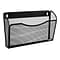 Rolodex Mesh 1-Pocket Metal Letter Size Wall File, Black (21931)