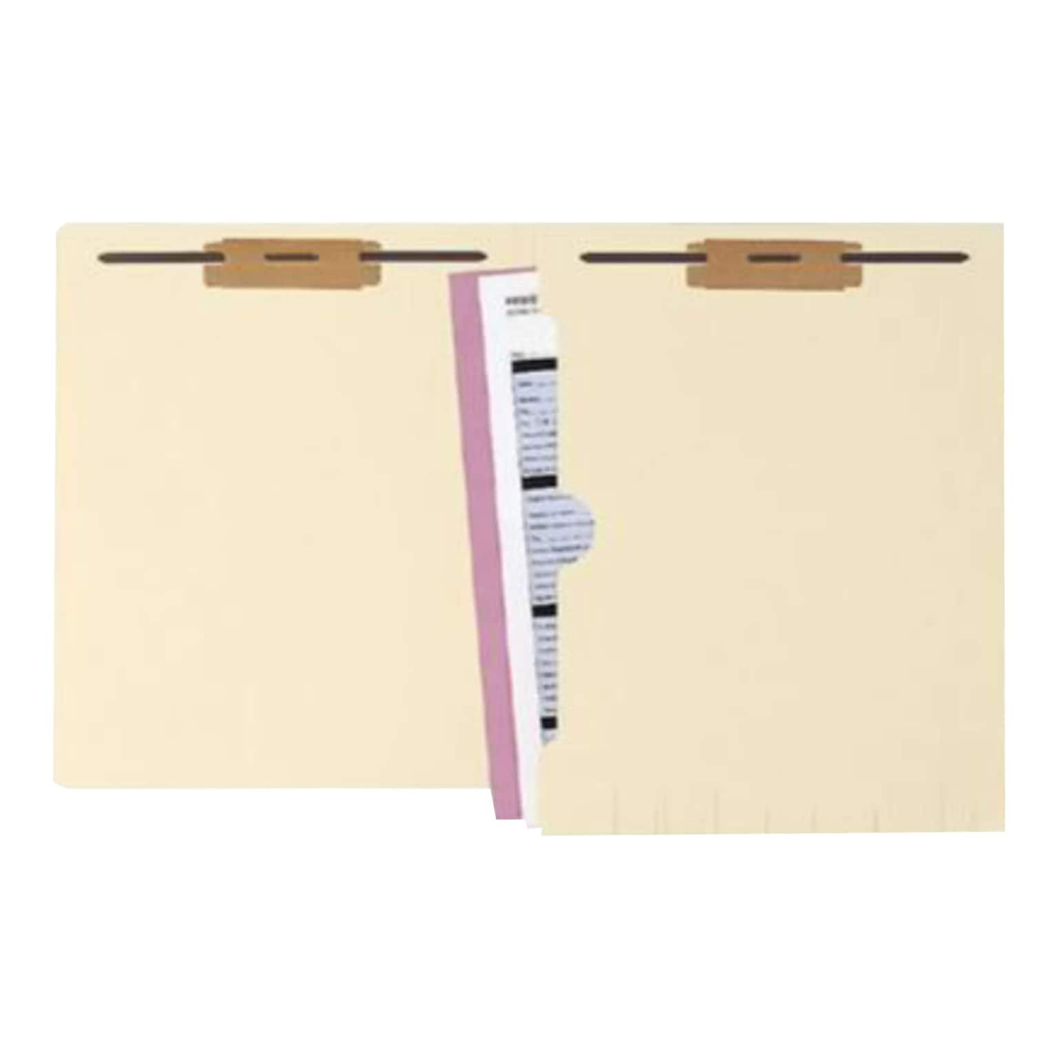 Medical Arts Press Paperboard Classification Folders, Letter Size, Manila, 50/Box (50661)