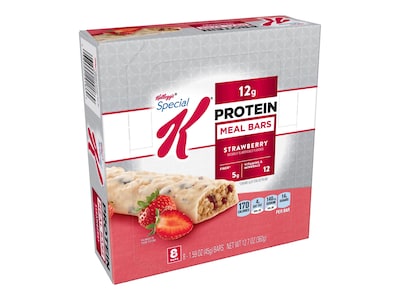 Kellogs Special K Protein Bars, Strawberry, 1.59 oz., 8/Box (29185)