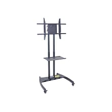 Luxor FP Series Steel Pedestal TV Stand, Screens up to 60, Black (FP3500)