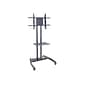 Luxor FP Series Steel Pedestal TV Stand, Screens up to 60", Black (FP3500)