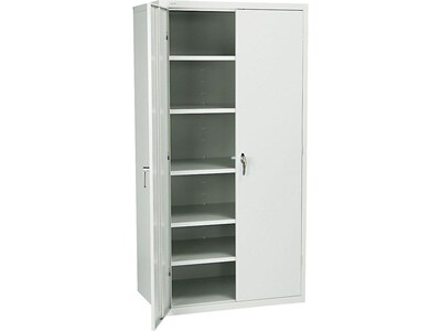 HON Brigade 72 Steel Storage Cabinet with 5 Shelves, Light Gray (HONSC2472Q)