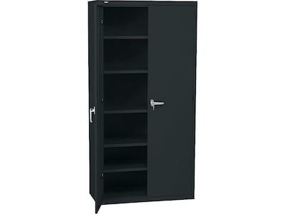 Tennsco Assembled Jumbo Steel Storage Cabinet 48W x 24D x 78H Black