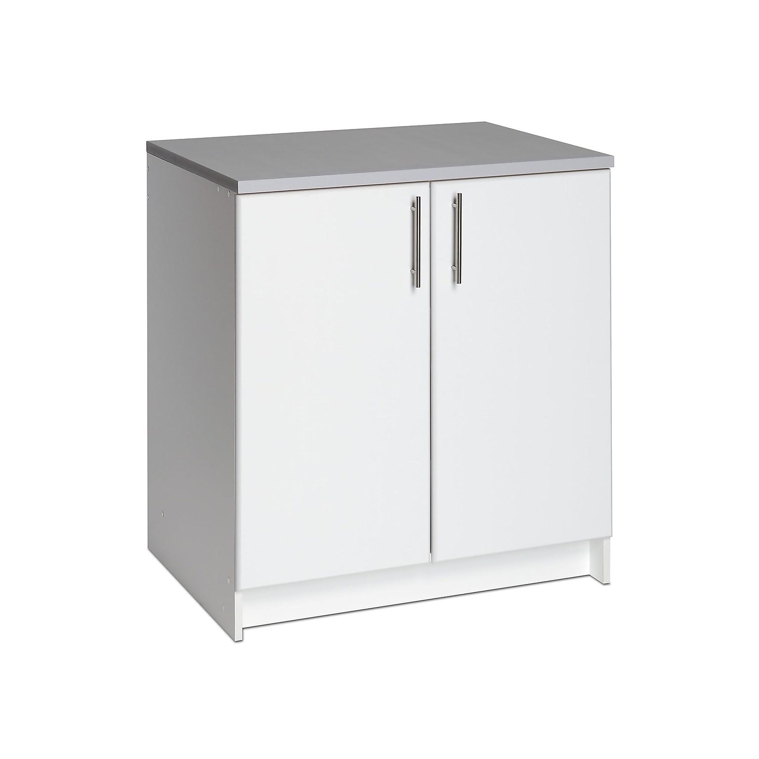 Prepac Elite 36 Composite Storage Cabinet with 1 Shelf, White (WEB-3236)