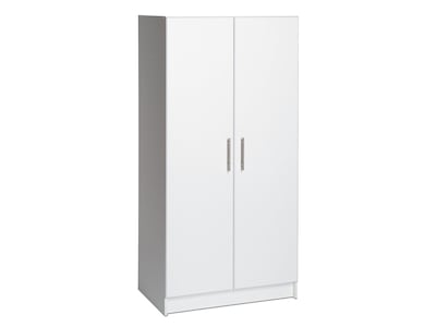 Prepac Elite 65 Composite Storage Cabinet with 3 Shelves, White (WES-3264)