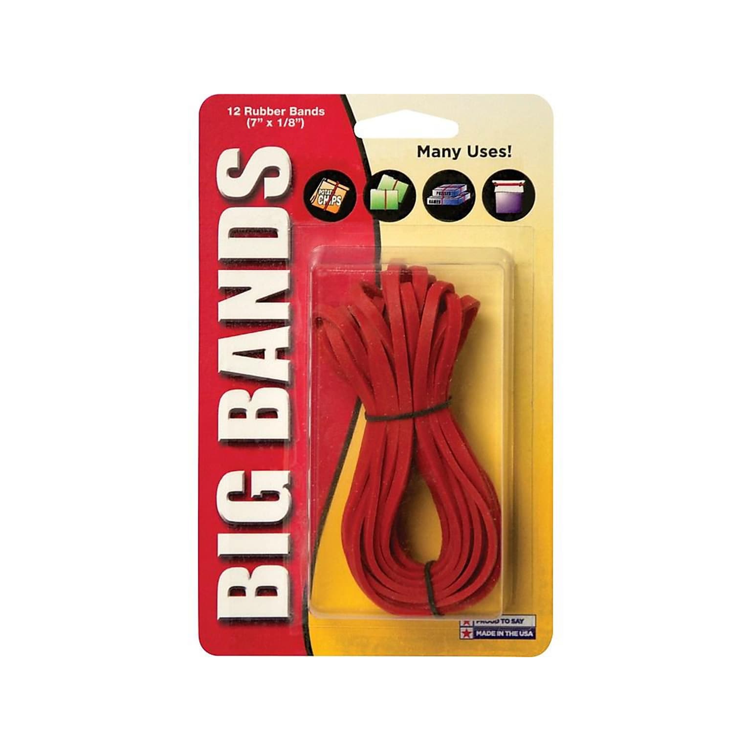 Big Bands Multi-Purpose Rubber Bands, #117B, 12/Pack (00700)