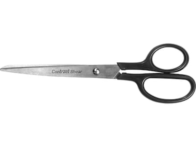 Westcott Contract 8 Stainless Steel Standard Scissors, Pointed Tip, Black (10572)