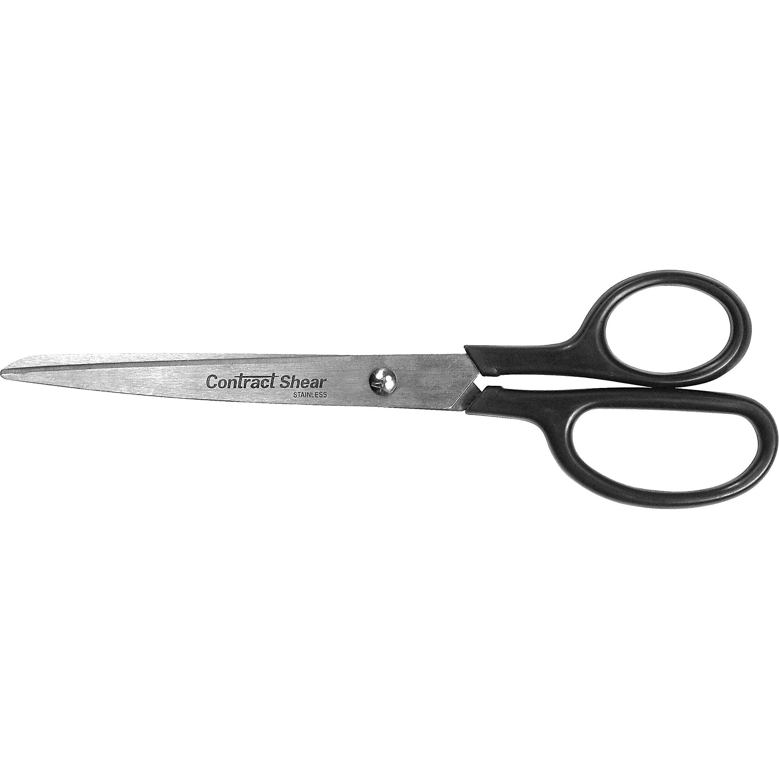 Westcott Contract 8 Stainless Steel Standard Scissors, Pointed Tip, Black (10572)