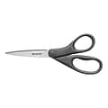 Westcott All Purpose 8 Stainless Steel Scissors, Pointed Tip, Metallic Gray (41513)