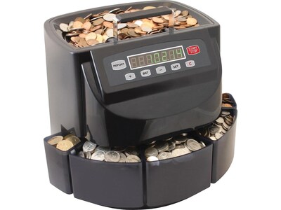 MMF STEELMASTER Coin Sorter, Black (200200C)