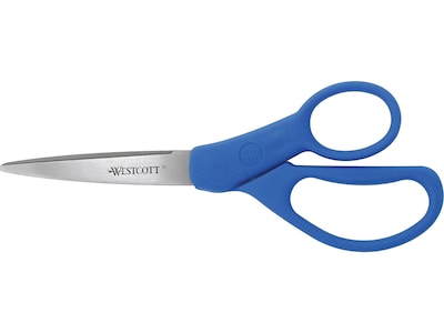 Westcott 8 All Purpose Preferred Stainless Steel Scissors, Blue (41218)
