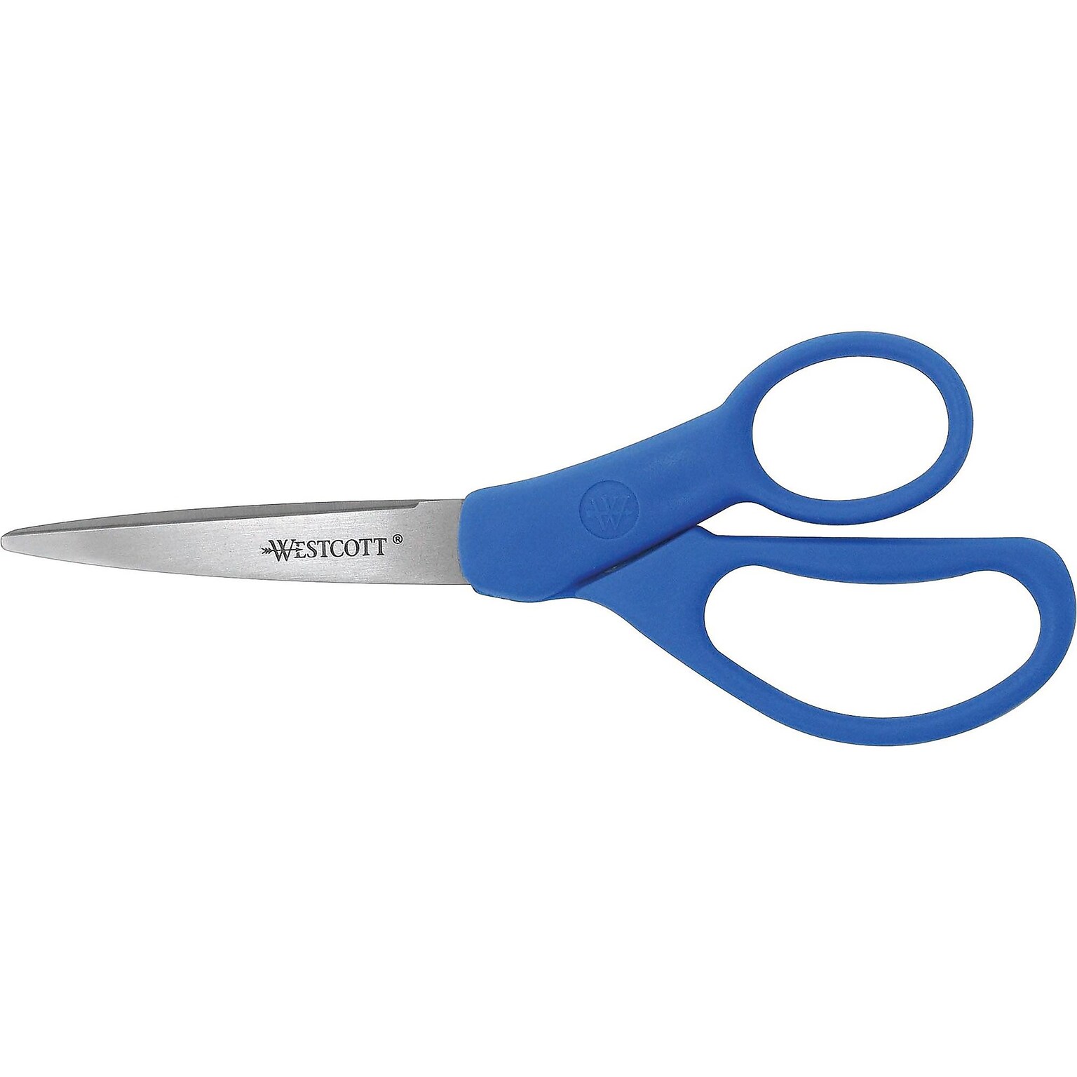 Westcott All Purpose Preferred 8 Stainless Steel Scissors, Pointed Tip, Blue (41218)