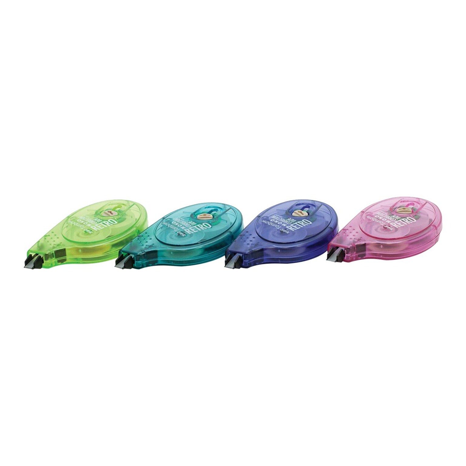 Tombow MONO Retro Correction Tape, White, 4/Pack (68679)
