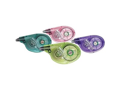 Tombow MONO Retro Correction Tape, White, 4/Pack (68679)