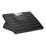 Fellowes Office Suites Tilt Adjustable Footrests, Black/Silver (8032201)