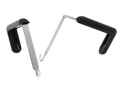 Quartet Cubicle Hangers, Black Pair (7502)