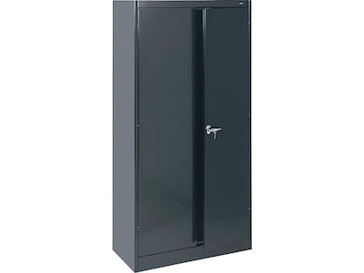 Tennsco Standard 72 Steel Storage Cabinet With 4 Shelves Black