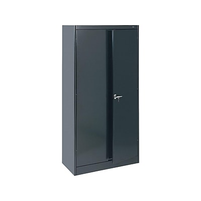 Tennsco Standard 72 Steel Storage Cabinet With 4 Shelves Black