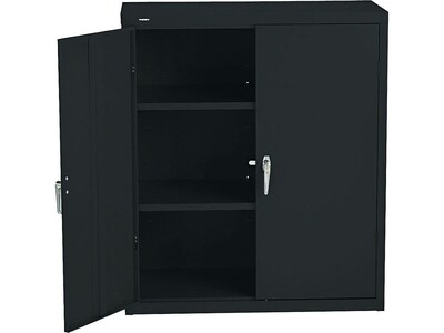 HON Brigade 42 Steel Storage Cabinet with 3 Shelves, Black (HONSC1842P)