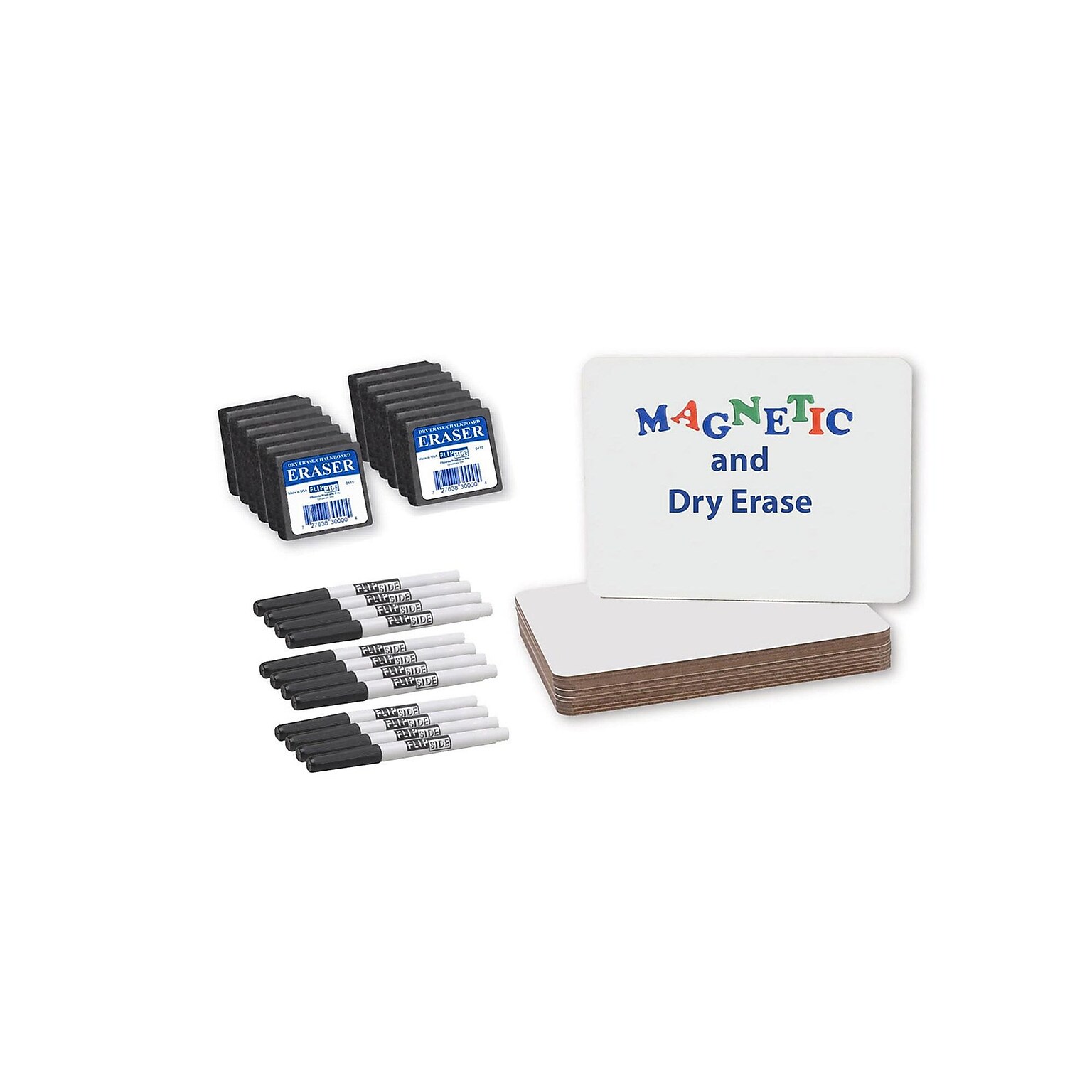 Flipside Magnetic Class Pack Dry-Erase Whiteboard, 9 x 12 (FLP21004)