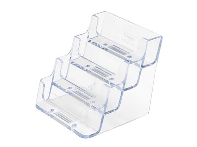 Deflect-O Business Card Holder, 200 Card Capacity Clear (70841)