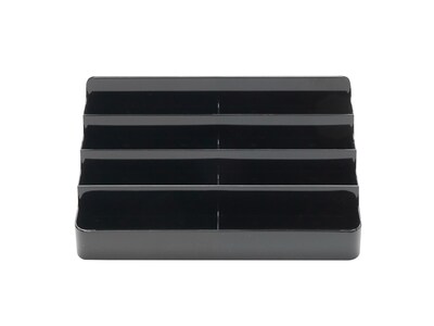 Deflect-O Business Card Holder, 400 Card Capacity Black (90804)