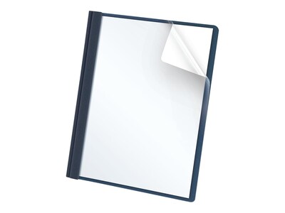 Oxford Clear Front Report Cover, Letter Size, Dark Blue (OXF55838)