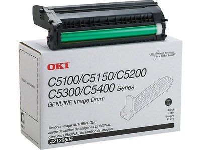 OKI 42126604 Black Drum Cartridge, Standard Yield