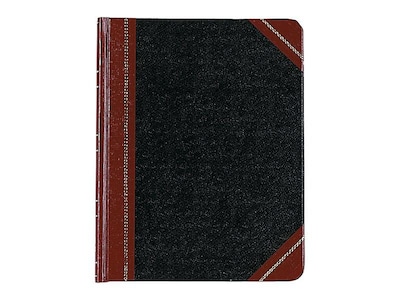 Boorum & Pease 38 Series Record Book, 7.63 x 9.63, Black/Red, 150 Sheets/Book (38-300-R)