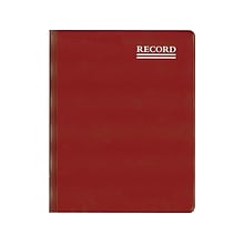 Rediform Vinyl Series Record Book, 300 Pages, Red (57231)