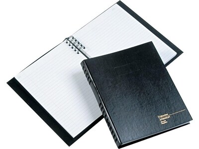 Blueline AccountPro Record Book, 7.69" x 10.25", Black, 150 Sheets/Book (A7963C.01)