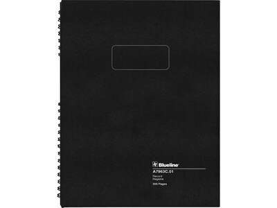Blueline AccountPro Record Book, 7.69" x 10.25", Black, 150 Sheets/Book (A7963C.01)