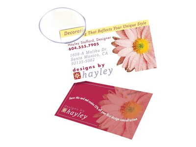 Avery Clean Edge Print-to-the-Edge Business Cards, 2 x 3 1/2, Matte White, 160 Per Pack (8869)