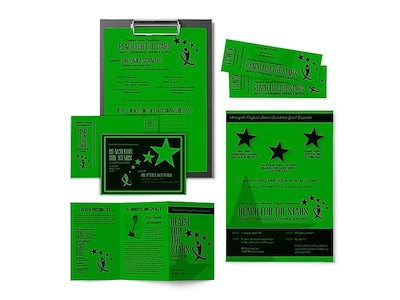 Astrobrights Cardstock Paper, 65 lbs, 8.5" x 11", Gamma Green, 250/Pack (22741)