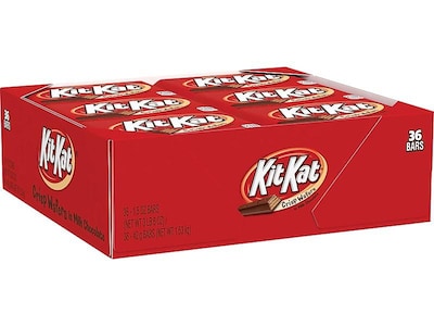 Kit Kat Milk Chocolate Candy Bar, 54 oz., 36/Box (HEC24600)